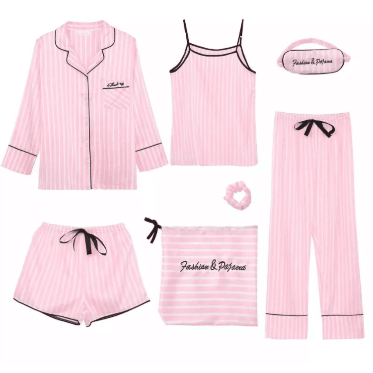 Pijamas Women Sets Nighty Satin Silk Robes Pyjamas Women Winter Pajamas Night Dress For Women Sexy Nighty Sex Sleepwear - copy