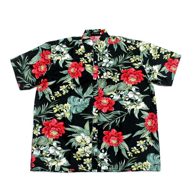 wholesale polyester cheap hawaiian short sleeve shirt men