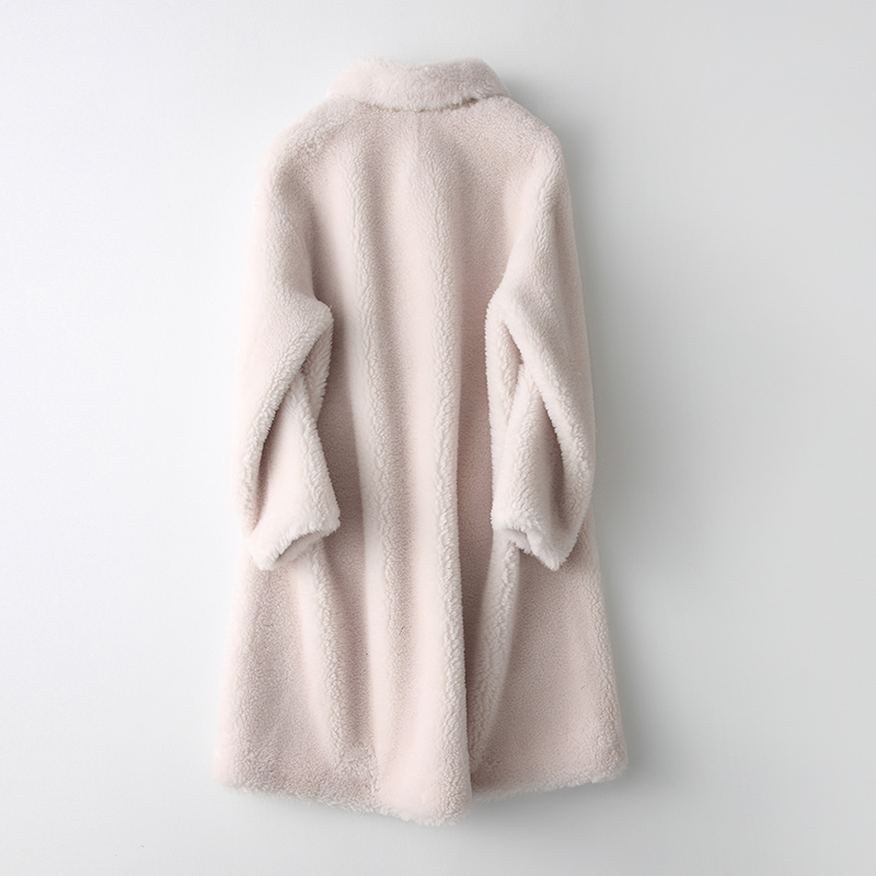 Sheep fur women winter clothes real fur oversize teddy bear coats wholesale shearling jackets 